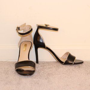 Louise Et Cie Lo-Orla Black and Gold Heels Size 8.5